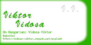 viktor vidosa business card